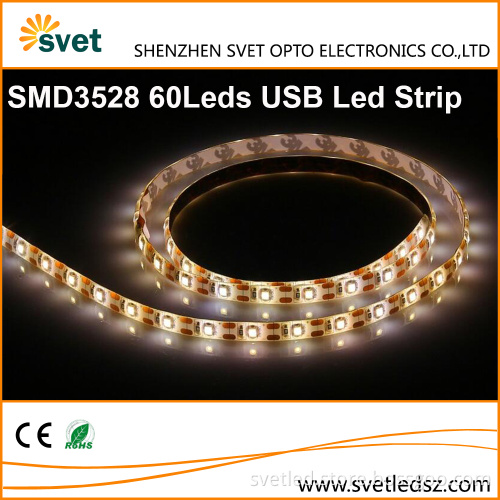 SMD 3528 60leds/m 5V USB Backlight Led Light Strip for TV and Computer